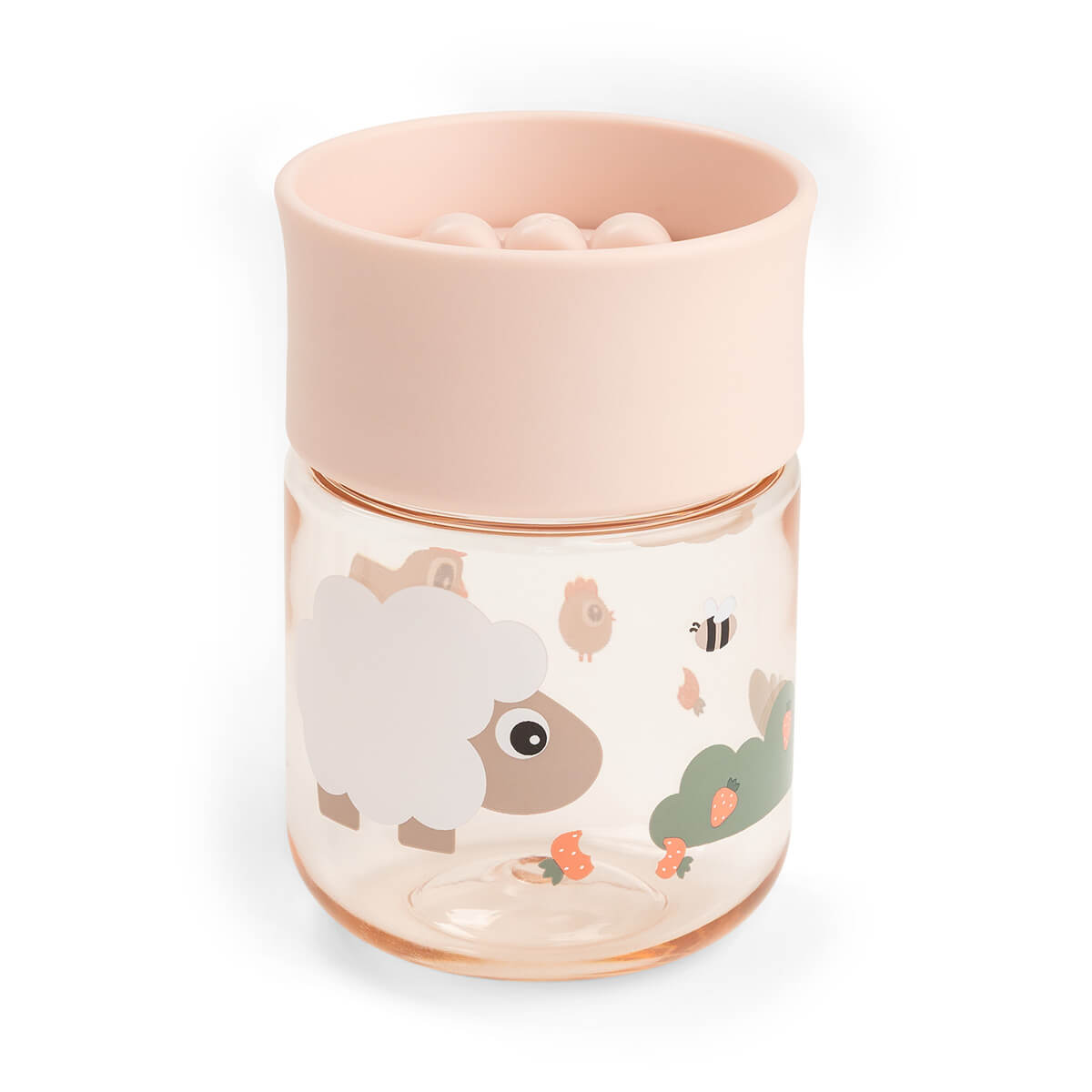 Done by Deer Čaša za učenje 360° – Tiny Farm Powder (260 ml)