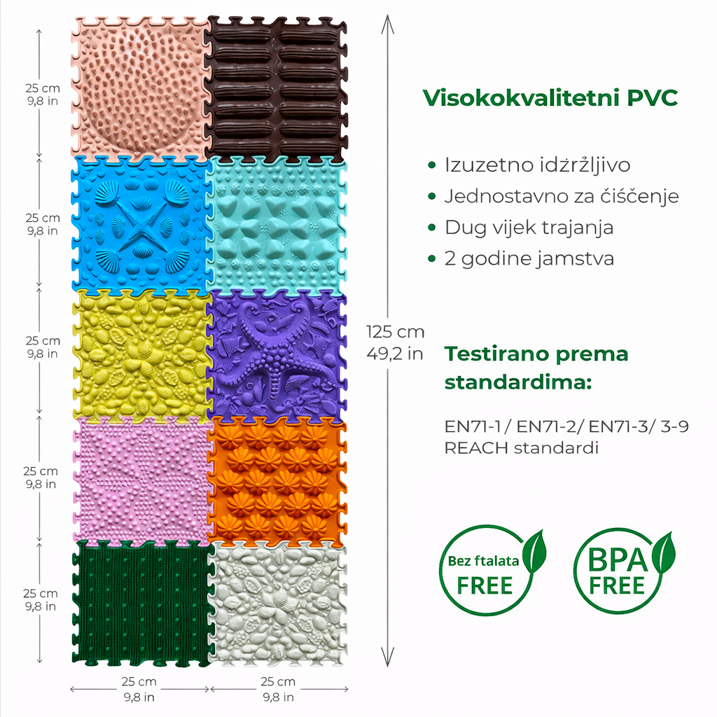 Ortonature senzorna masažna podloga – set „Jutarnje čudo“