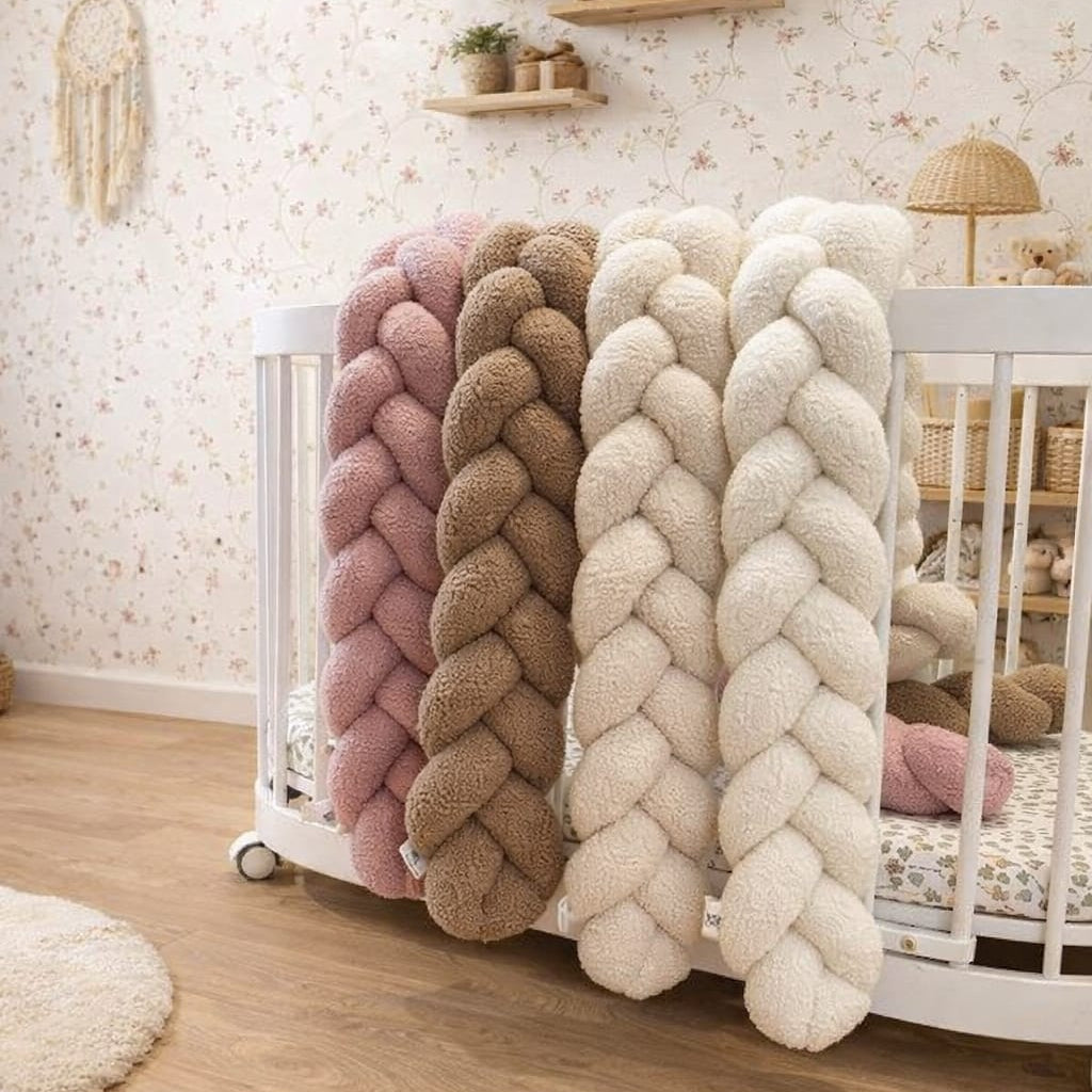 Zaščitna pletena obroba za otroško posteljico BUKLE